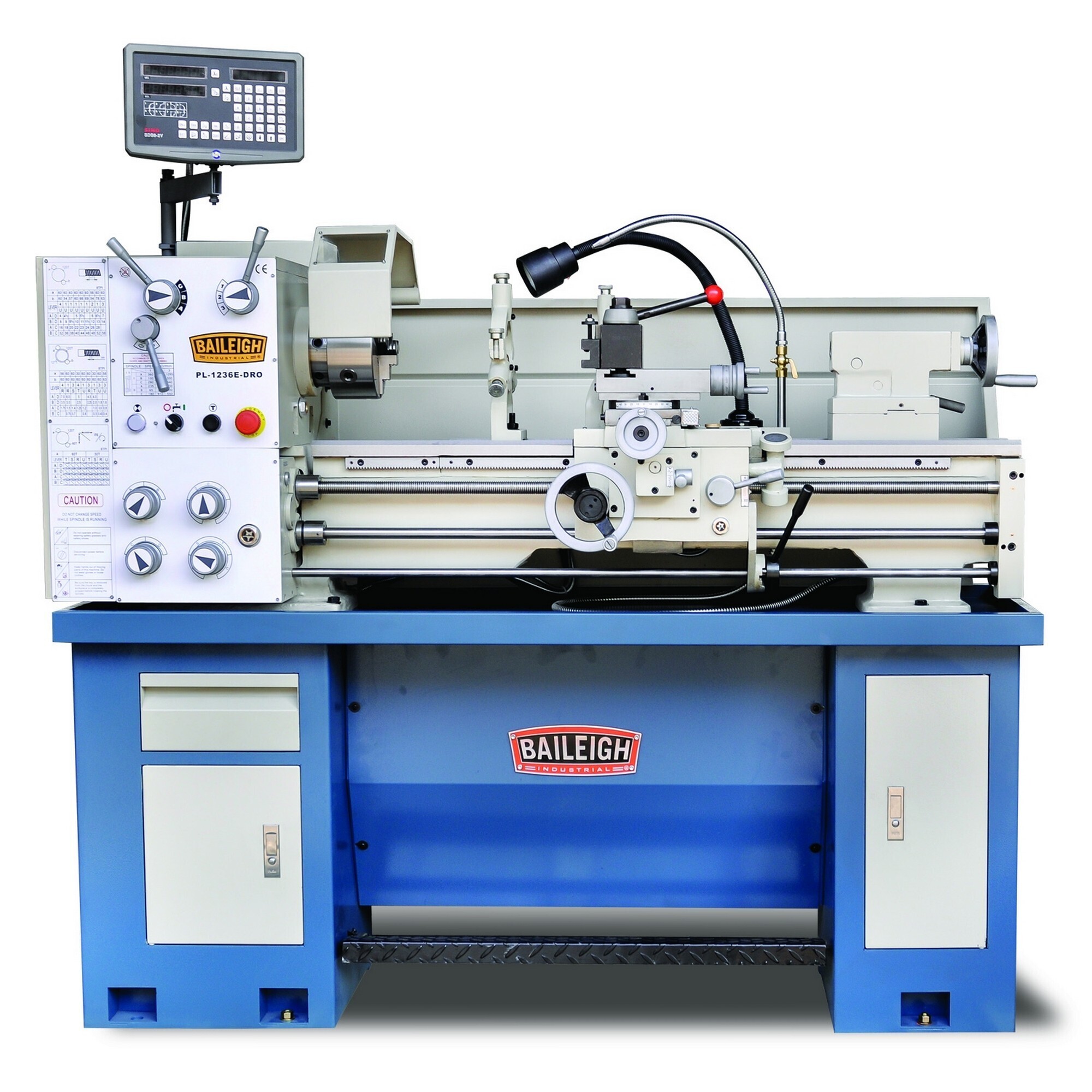 Baileigh, Metalworking Lathe, Model# PL-1236E-DRO-1.0